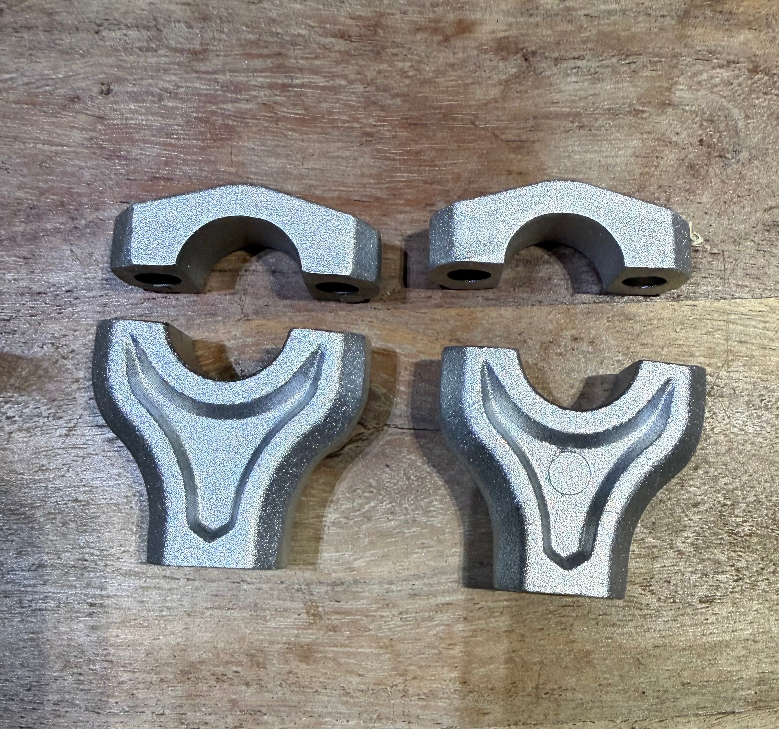 B1 handlebar risers Silver