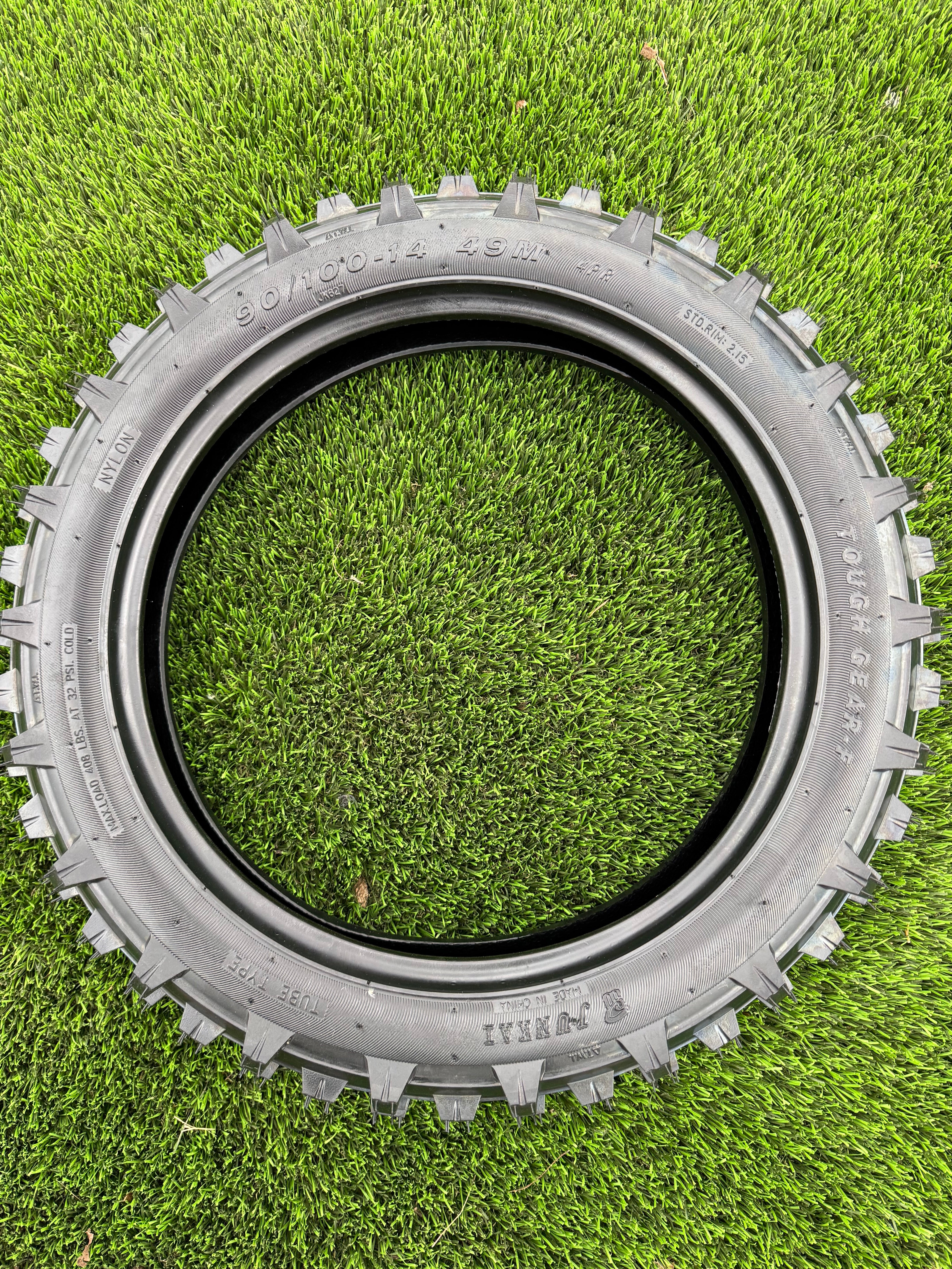 B2 14” Rear 90/100-14 Knobby Tire