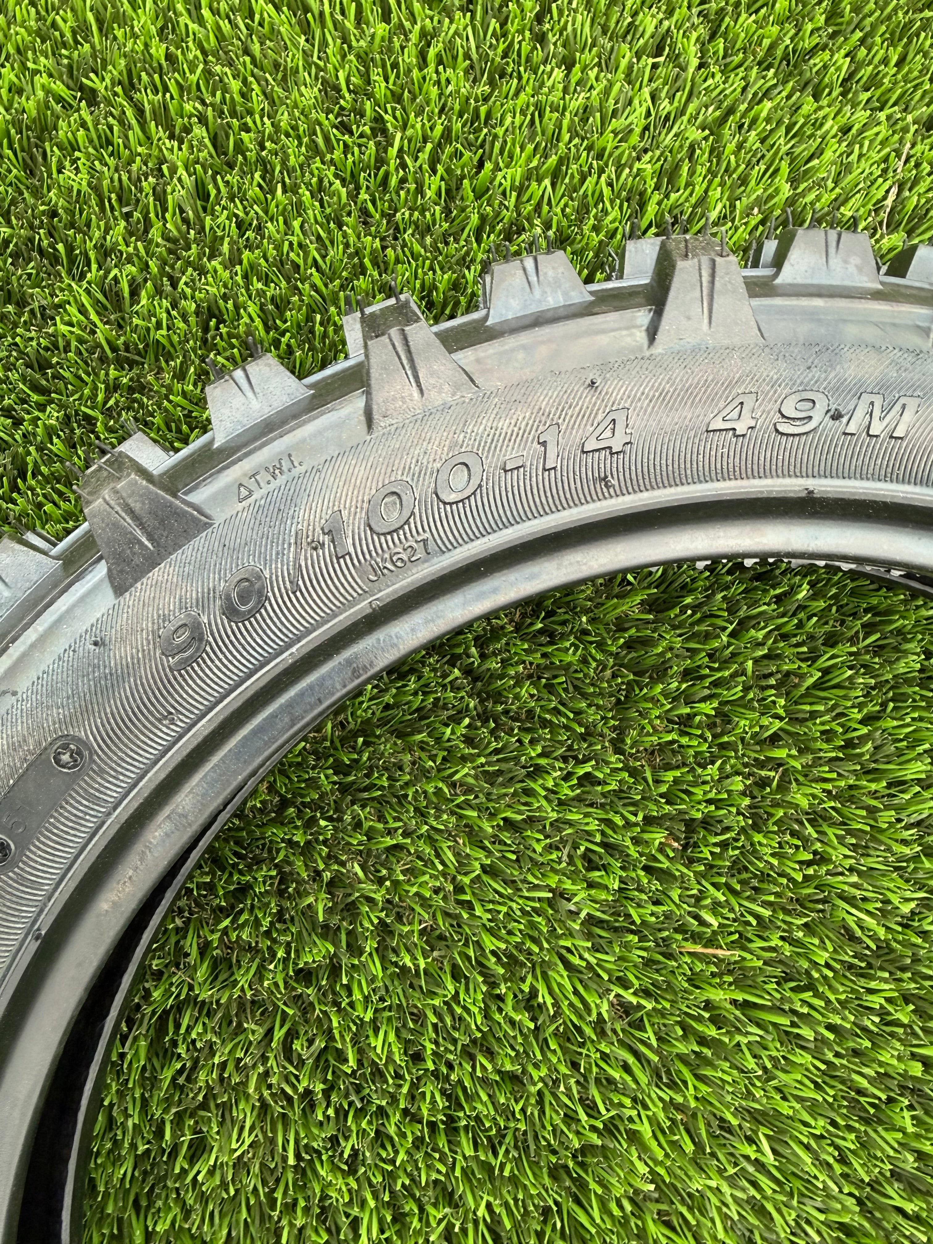 B2 14” Rear 90/100-14 Knobby Tire