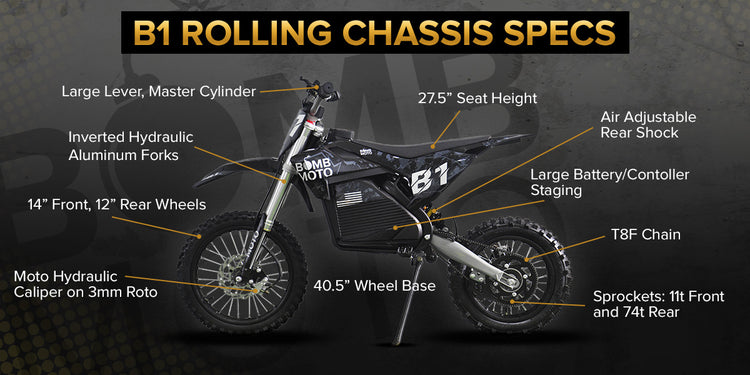 Bomb Moto - Electric Dirt Bike Chassis and Parts – Bomb Moto LLC
