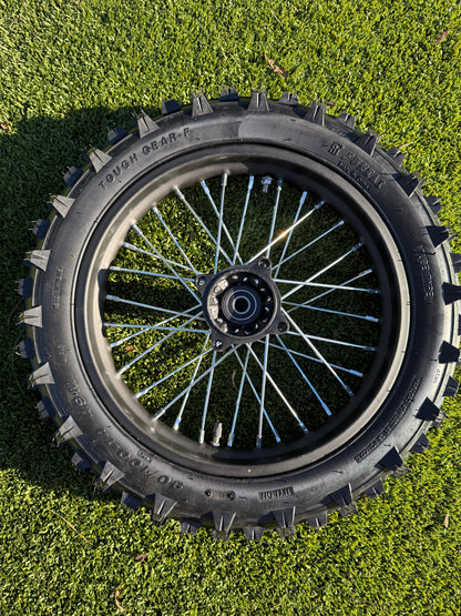 B2 14” Rear Wheel 90/100-14 Tube Knobby Tire